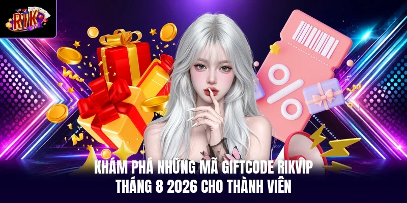 Khám phá những mã giftcode RIKVIP tháng 8 2026 cho thành viên